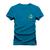 Camiseta Premium Estampada Algodão 30.1  Mascara Brilhante Peito Azul