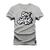 Camiseta Premium Estampada Algodão 30.1  One Life Cinza