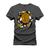 Camiseta Premium T-Shirt Algodão Estampada Unissex Bit Coin Bolado Grafite