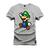 Camiseta Premium T-Shirt Algodão Estampada Unissex Luis Comico Cinza