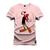 Camiseta Premium T-Shirt Algodão Estampada Unissex Olivia Palito Rosa