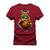 Camiseta Premium T-Shirt Algodão Estampada Unissex Onça Basquete Bordô