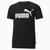 Camiseta Puma Essentials Logo Infantil Preto, Branco