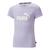 Camiseta Puma Essentials Logo Infantil Lilás