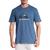 Camiseta Quiksilver Full Logo SM24 Masculina Azul Escuro Blue