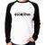 Camiseta Raglan A vida é feita de escolhas Manga Longa - Foca na Moda Branco, Preto