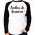 Camiseta Raglan Auxiliar de Farmácia por Amor Manga Longa - Foca na Moda Branco, Preto