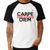 Camiseta Raglan Carpe that fucking Diem - Foca na Moda Branco, Preto