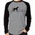 Camiseta Raglan Cavalo Batimentos Cardíacos Manga Longa - Foca na Moda Cinza, Preto