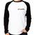 Camiseta Raglan CentOS Linux Manga Longa - Foca na Moda Branco, Preto