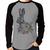 Camiseta Raglan Coelho Flores Manga Longa - Foca na Moda Cinza, Preto