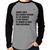 Camiseta Raglan Durmo tanto que acordo cansado Manga Longa - Foca na Moda Cinza, Preto