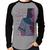 Camiseta Raglan Girl From Village To City Manga Longa - Foca na Moda Cinza, Preto