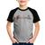 Camiseta Raglan Infantil Crianças Brincando - Foca na Moda Cinza, Preto