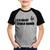 Camiseta Raglan Infantil E o galo O galo ganhô! - Foca na Moda Cinza, Preto