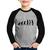 Camiseta Raglan Infantil Evolução da Futebolista Manga Longa - Foca na Moda Cinza, Preto