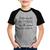 Camiseta Raglan Infantil Ho'oponopono - Sinto muito, me perdoe, eu te amo, sou grata - Foca na Moda Cinza, Preto