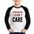 Camiseta Raglan Infantil I don't care Manga Longa - Foca na Moda Branco, Preto