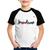 Camiseta Raglan Infantil Jornalismo por amor - Foca na Moda Branco, Preto