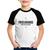 Camiseta Raglan Infantil Procurando quem pediu sua opinião - Foca na Moda Branco, Preto