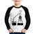 Camiseta Raglan Infantil Química Erlenmeyer e Bequer Manga Longa - Foca na Moda Branco, Preto