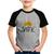 Camiseta Raglan Infantil Shine - Foca na Moda Cinza, Preto