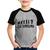 Camiseta Raglan Infantil SK8 Evolution Boy - Foca na Moda Cinza, Preto