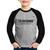 Camiseta Raglan Infantil Tô chegando Manga Longa - Foca na Moda Cinza, Preto