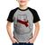 Camiseta Raglan Infantil Urso Polar - Foca na Moda Cinza, Preto