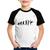 Camiseta Raglan Infantil Yoga Evolução da Yogini - Foca na Moda Branco, Preto