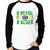 Camiseta Raglan O Brasil me obriga a beber Manga Longa - Foca na Moda Branco, Preto