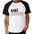 Camiseta Raglan Uai - Significado - Foca na Moda Branco, Preto