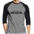 Camiseta Raglan Wake me up when 2020 ends Manga 3/4 - Foca na Moda Cinza, Preto