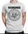 Camiseta Ramones Logo Camisa Banda Rock Anos 80 Clássicos Branco