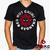 Camiseta Red Hot Chimi Changas 100% Algodão Deadpool Red Hot Chili Peppers Banda de Rock Geeko Preto gola v