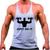 Camiseta Regata Cavada Masculina Nadador Academia Treino Musculação Personalizada Cinza