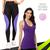 Camiseta REGATA DRY FIT MALHA FRIA POLIAMIDA + Calça LEG LEGGING REDINHA Conjunto Fitness 537 Roxo