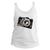 Camiseta regata feminina - Câmera Fotográfica Branco, Branco