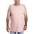 Camiseta Regata Lisa Plus Size Masculina Básica Algodão Premium Rosa