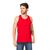 Camiseta Regata Masculina Camisa 100% Algodão Blusa Lisa Vermelho