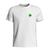 Camiseta Relaxado Algodão Premium Camisa Manga Curta Estampada Top Branco trevo 02