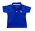 Camiseta Roupa Bebê Gola Polo Piquet e Infantil com Bordado Azul bic