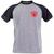 Camiseta salva vidas guarda vidas uniforme de trabalho Preto com cinza