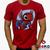 Camiseta Spider Stitch 100% Algodão Homem-Aranha  Spiderman Homem Aranha Geeko Vermelho gola careca