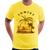 Camiseta Sunset Beach - Foca na Moda Amarelo