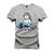 Camiseta T-Shirt 100% Algodão Estampada Durável Unicornio Maromba Cinza