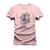Camiseta T-Shirt Algodão Mácia Confortável Estampada Boiadeiro Do Oeste Rosa