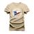 Camiseta T-Shirt Algodão Mácia Confortável Estampada Made In Texas Bege