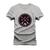 Camiseta T-Shirt Algodão Mácia Confortável Estampada VCY New Style Cinza