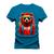 Camiseta T-Shirt Algodão Premium 30.1 Beatfir Ursinho Touca Azul